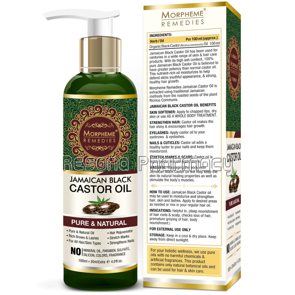Jamaican Organic Black Castor Pure Oil 120Ml