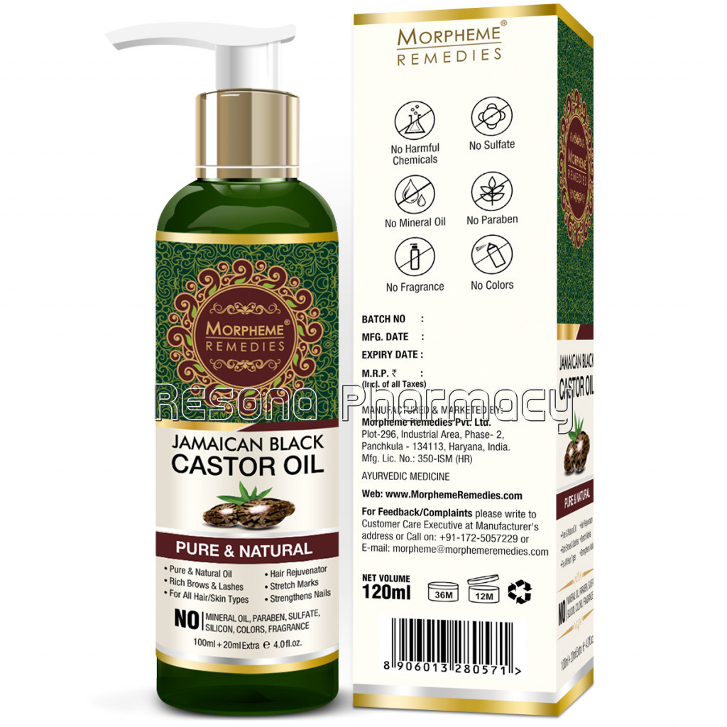 Jamaican Organic Black Castor Pure Oil 120Ml