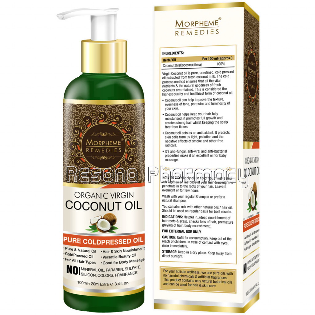 Pure Coldpressed Organic Virgin Coconut Oil 120Ml