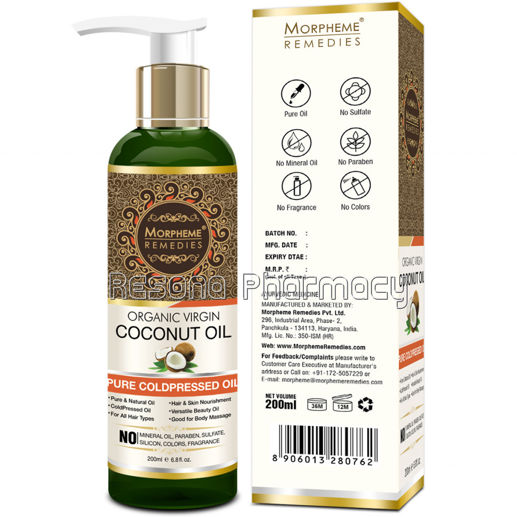 Pure Coldpressed Organic Virgin Coconut Oil 120Ml