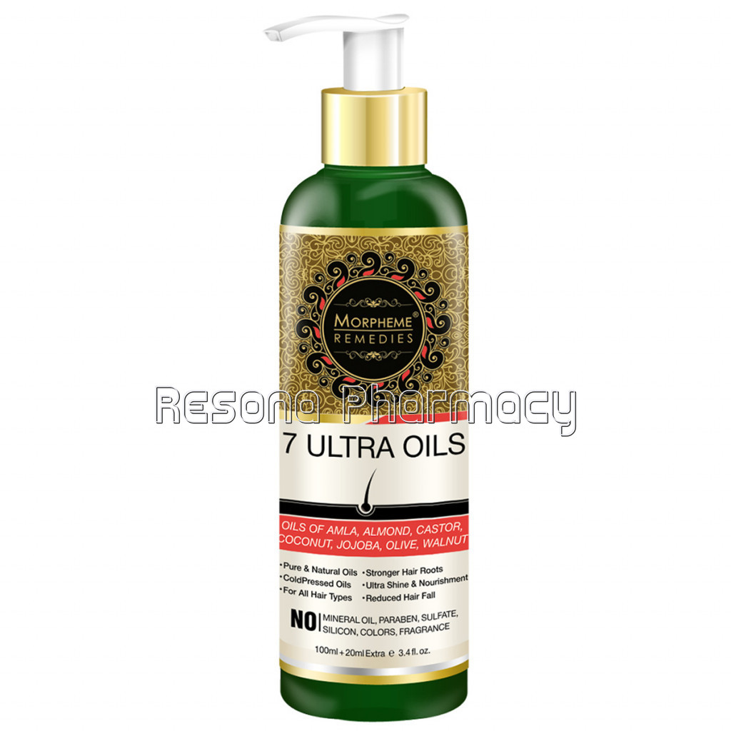 7 Ultra Hair Oil – (Almond, Castor, Jojoba, Coconut, Olive, Walnut, Amla Oils) 120Ml