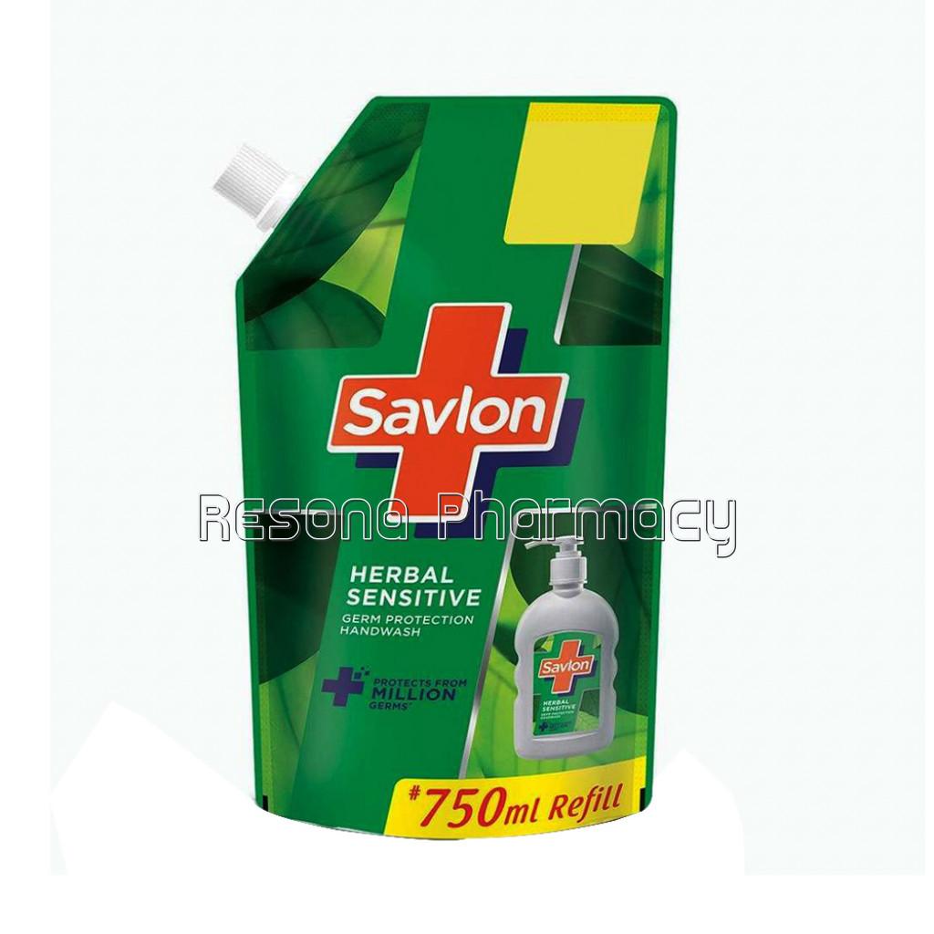 Savlon Herbal Sensitive Ph Balanced Handwash Refill Pouch 750Ml