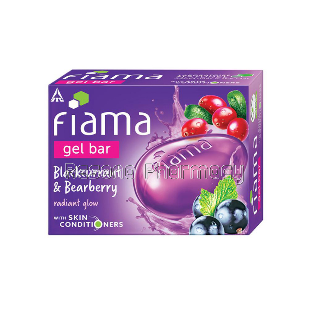 Fiama Gel Bar Blackcurrant And Bearberry For Radiant Glowing Skin, With Skin Conditioners, 125 G