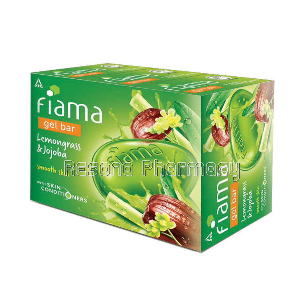 Fiama Gel Bar, Lemongrass And Jojoba For Smooth Skin, With Skin Conditioners, 125G (Pack Of 3)