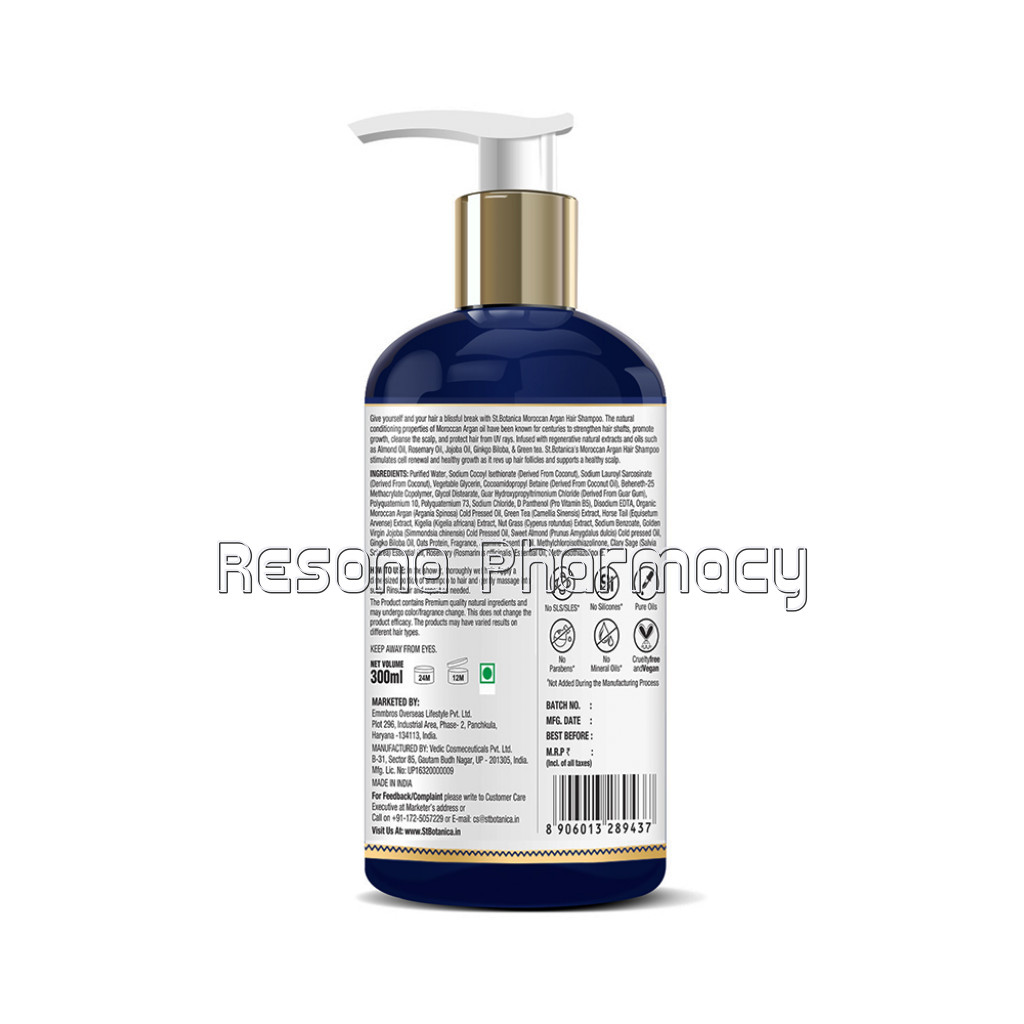 Moroccan Argan Hair Shampoo, 300Ml