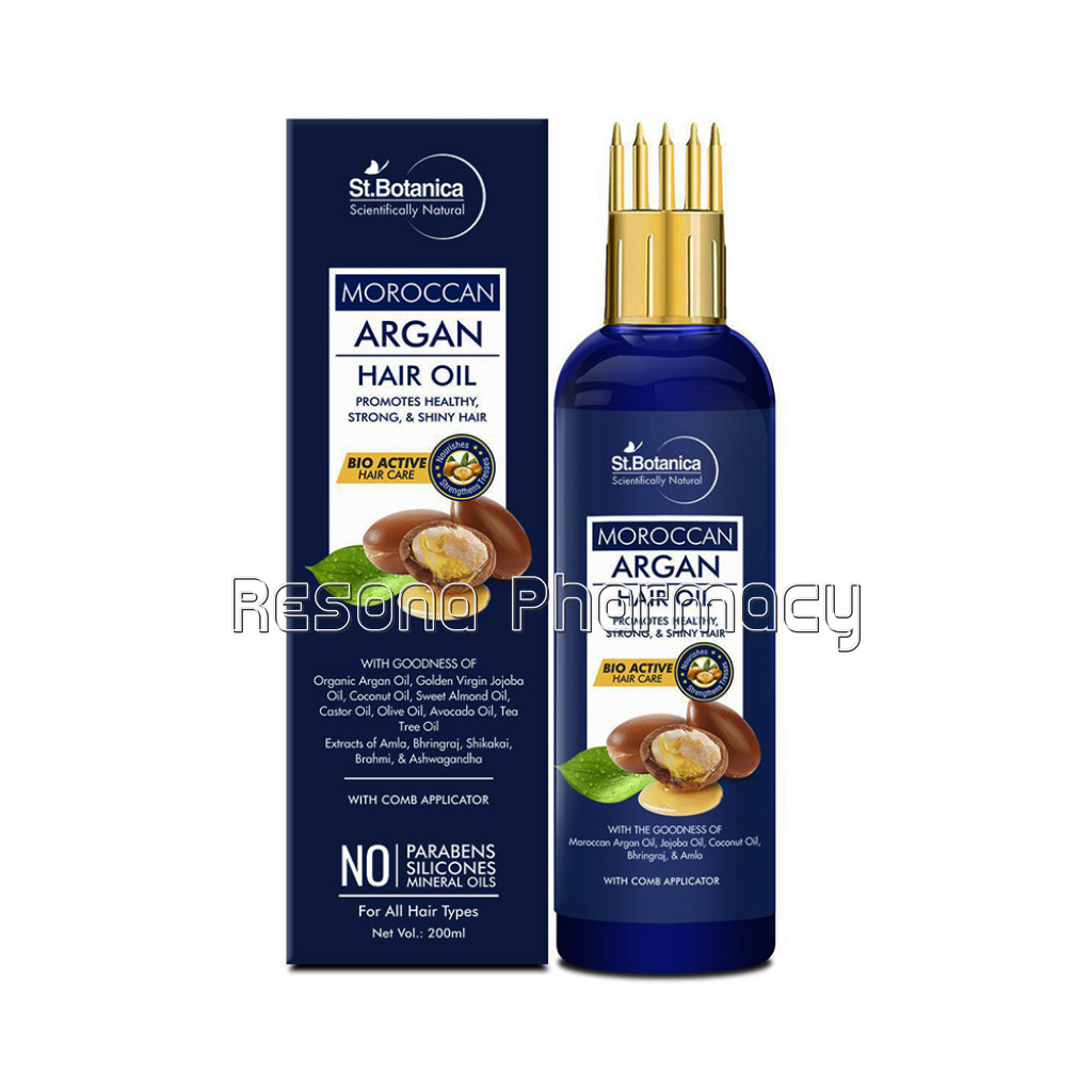 Moroccan Argan Hair Oil With Comb Applicator, 200Ml