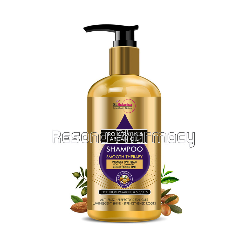 Pro Keratin and Argan Oil Smooth Therapy Shampoo, 300Ml