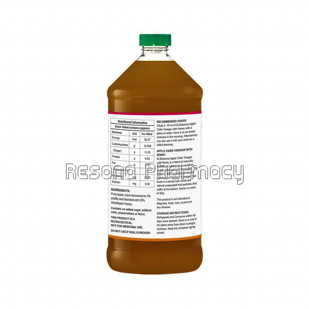 Apple Cider Vinegar With Mother and Honey, 500Ml