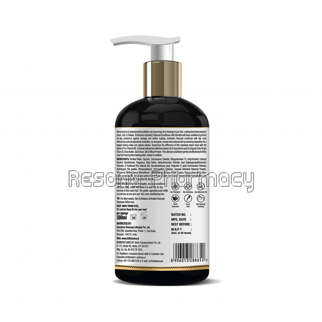 Activated Charcoal Hair Conditioner, 300Ml