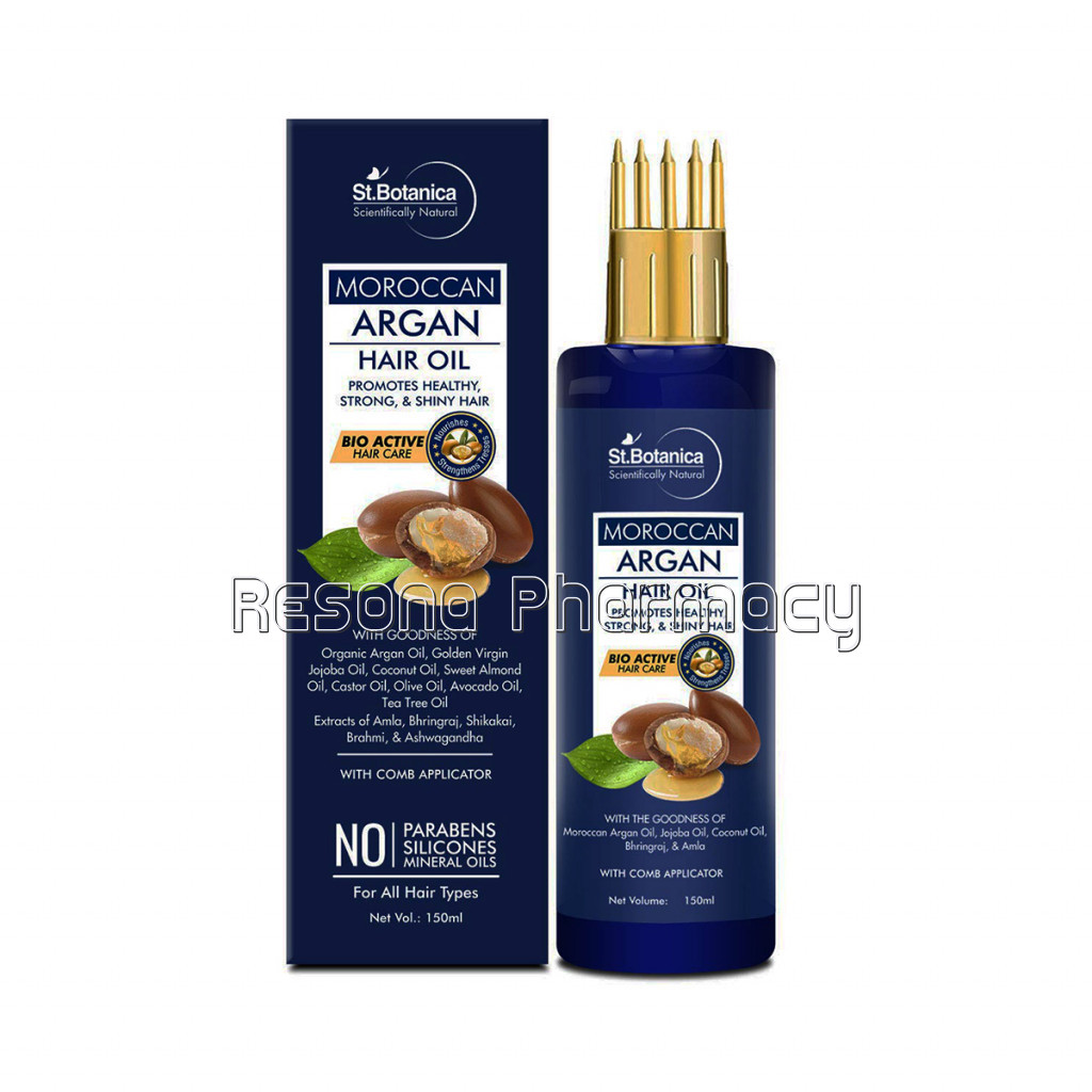 Moroccan Argan Hair Oil With Comb Applicator, 150Ml