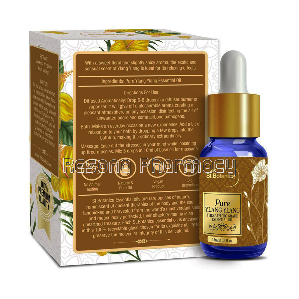 Pure Ylang Ylang Essential Oil, 15Ml