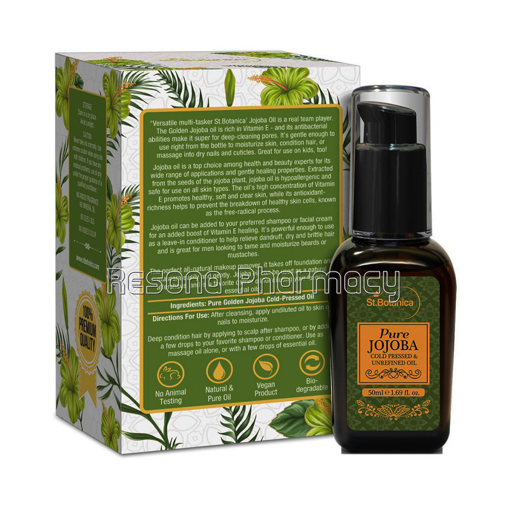 Golden Virgin Jojoba Pure Coldpressed Oil, 50Ml