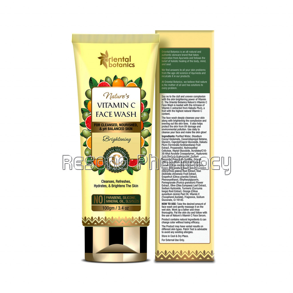 Nature’S Vitamin C Brightening Face Wash, 100Gm