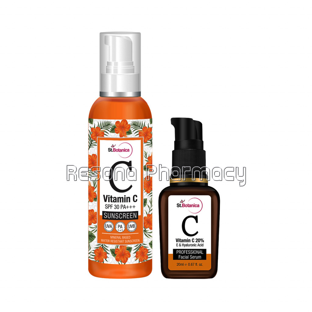 Vitamin C Skin Care | Sunscreen Spf30 120Ml Plus Face Serum 20Ml