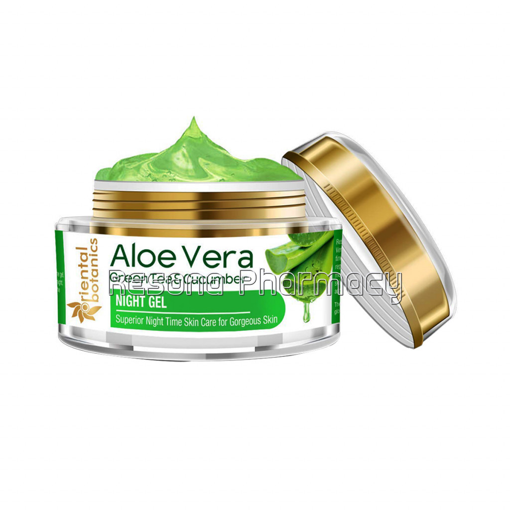 Aloe Vera, Green Tea and Cucumber Night Gel, 50Gm