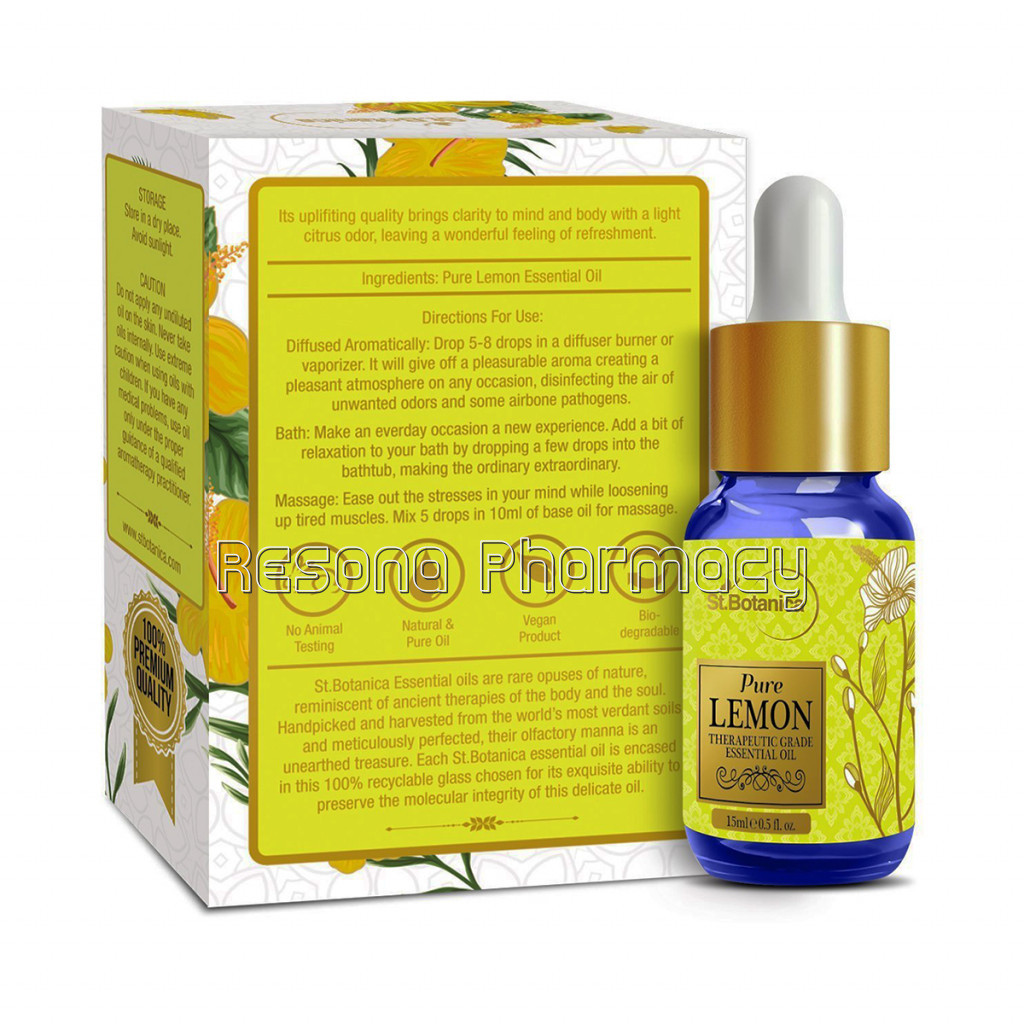 Lemon Pure Aroma Essential Oil, 15Ml