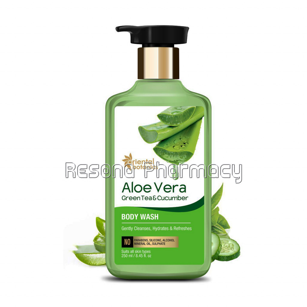 Aloe Vera, Green Tea and Cucumber Body Wash / Shower Gel, 250Ml