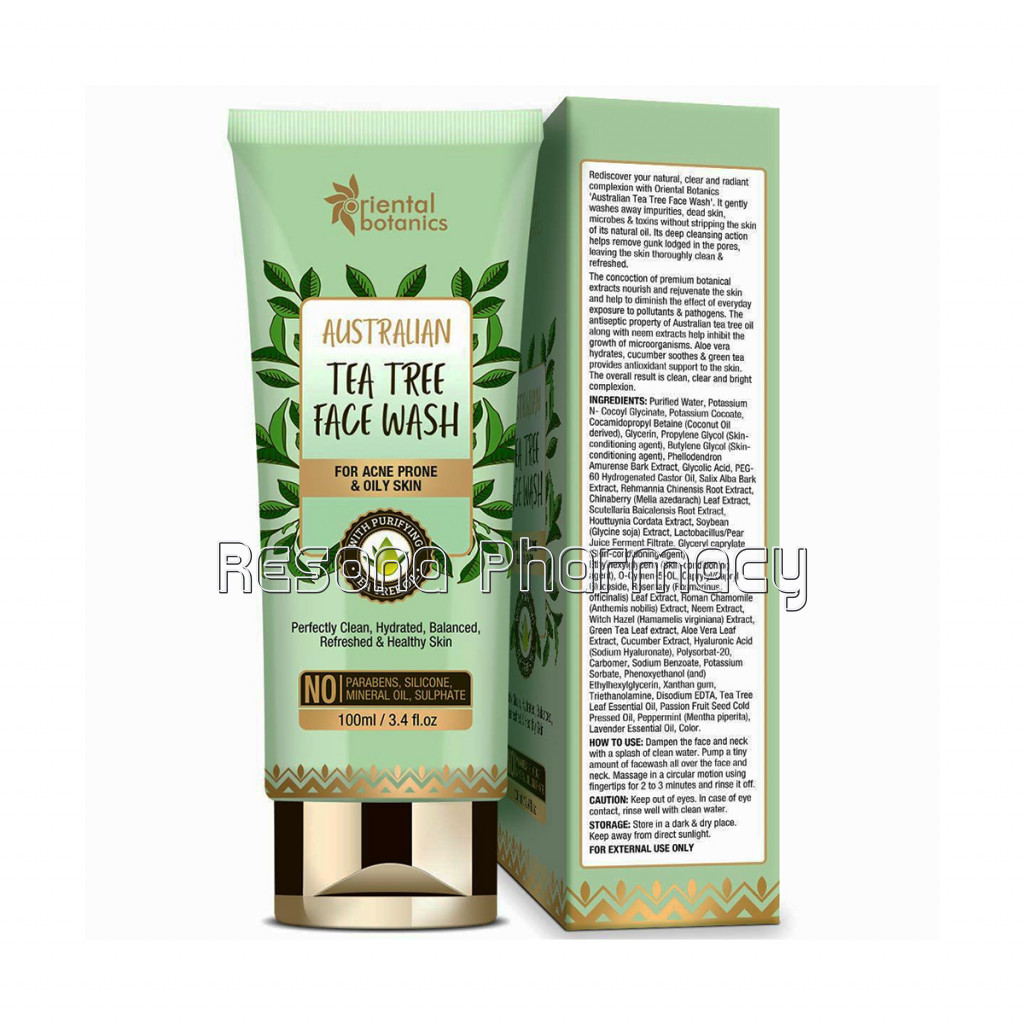 Australian Tea Tree Anti Acne Face Wash, 100Ml