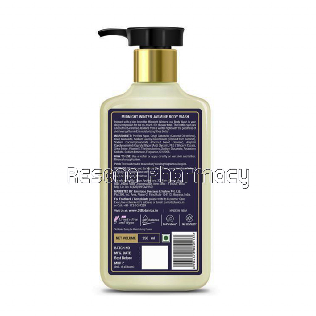 Midnight Winter Jasmine Body Wash – With Shea and Vitamin E (Shower Gel), 250 Ml