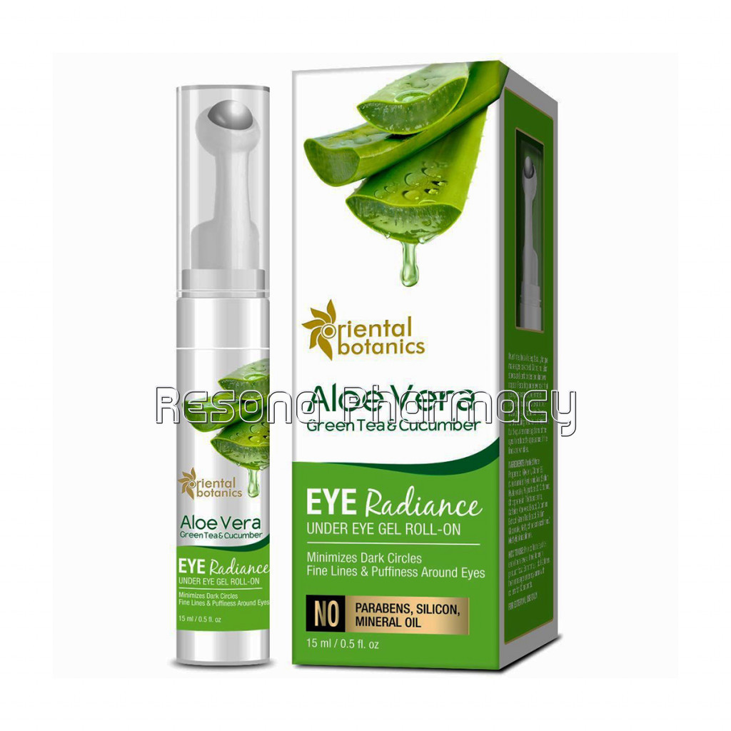 Aloe Vera, Green Tea and Cucumber Eye Radiance Under Eye Roller, 15Ml