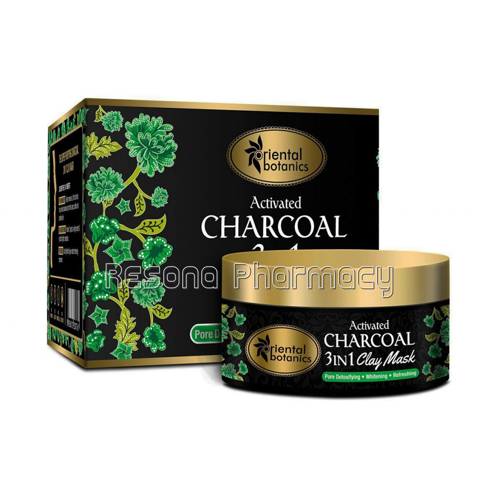 Activated Charcoal 3 In 1 Clay Mask, 100G