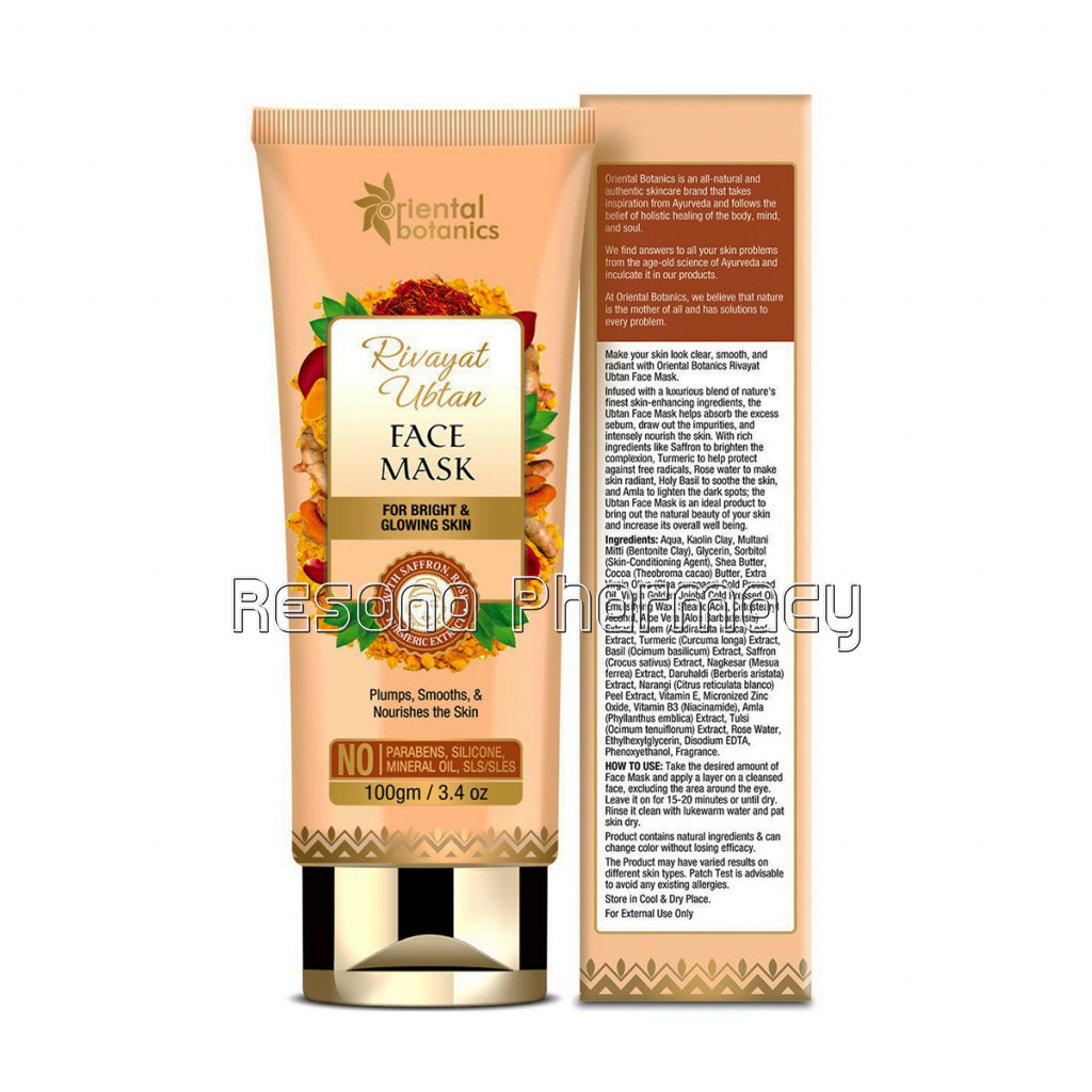 Rivayat Ubtan Face Mask, 100Gm