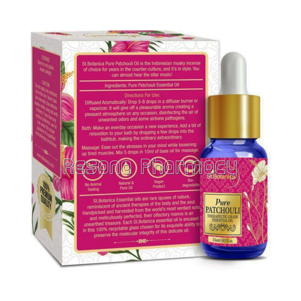 Patchouli Pure Aroma Essential Oil, 15Ml