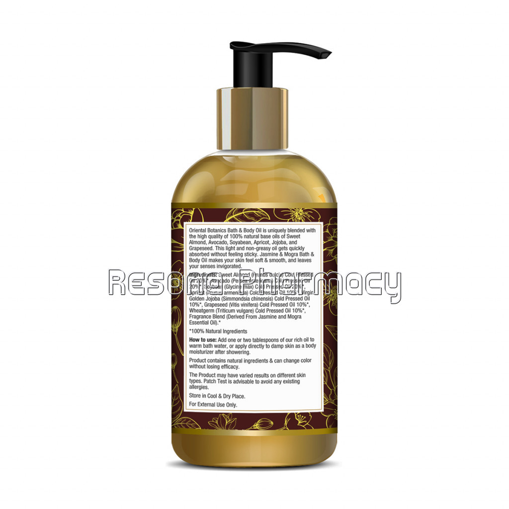 Bath and Body Oil (Jasmine and Mogra), 200Ml