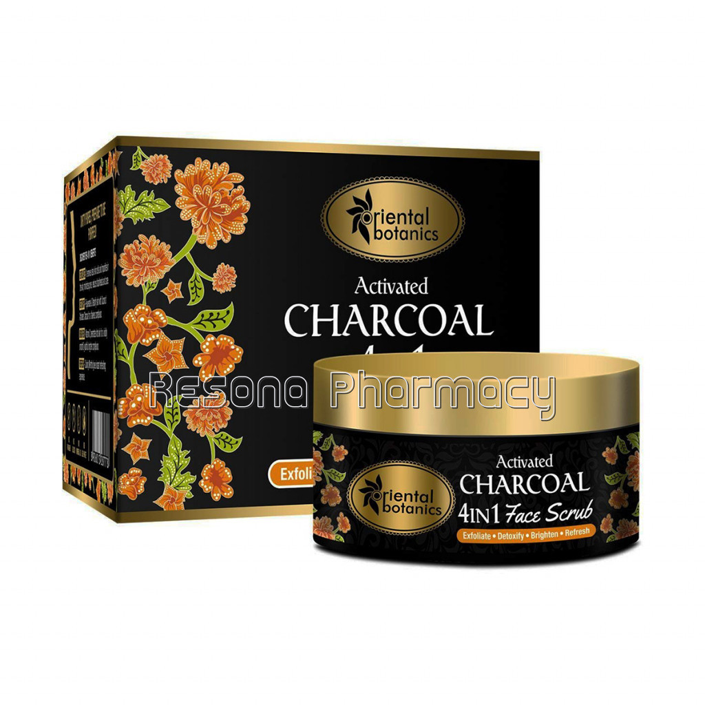 Activated Charcoal 4 In 1 Face Scrub, 100G
