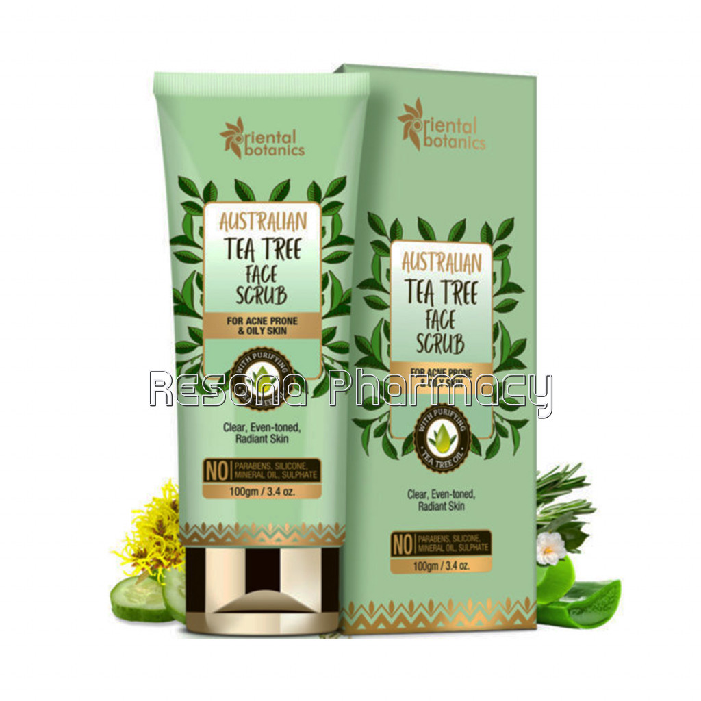 Australian Tea Tree Anti Acne Face Scrub, 100Gm