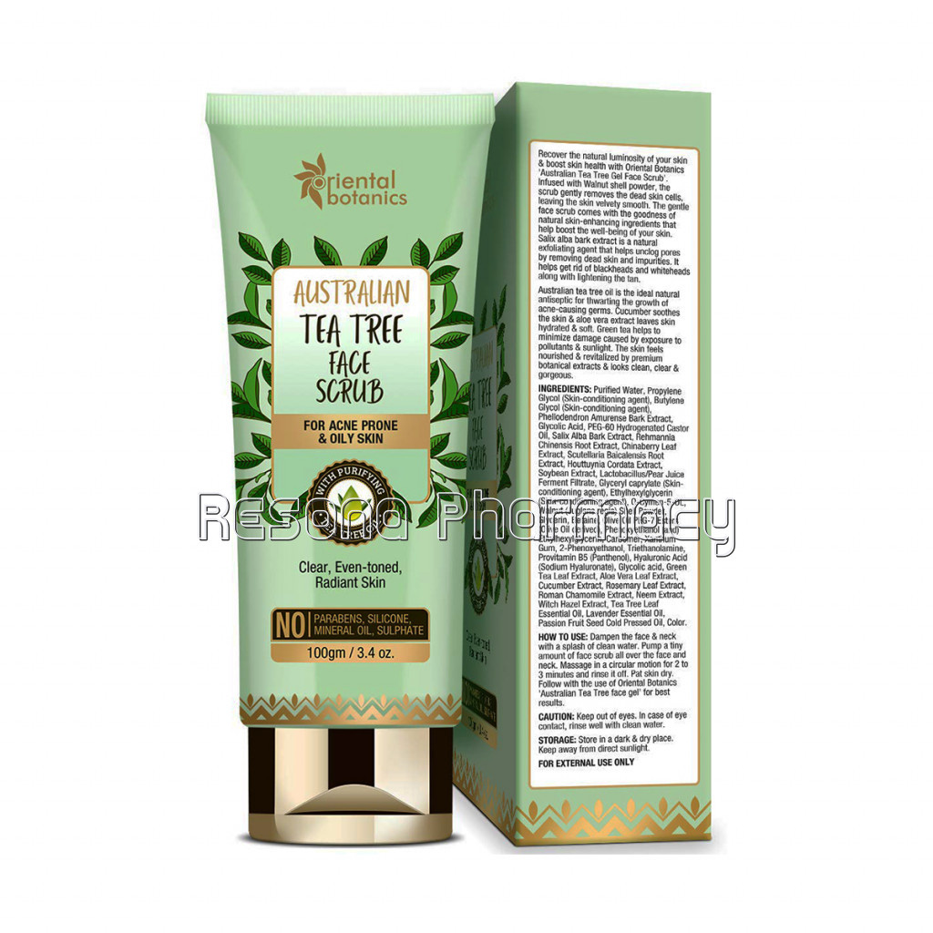 Australian Tea Tree Anti Acne Face Scrub, 100Gm