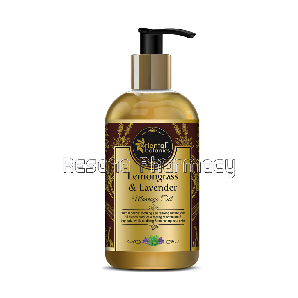 Body Massage Oil, Lemongrass And Lavender, 200Ml