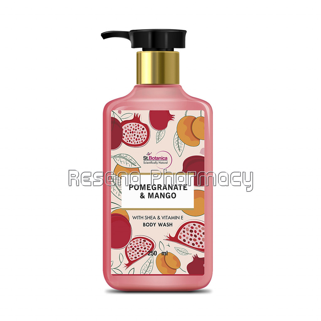 Pomegranate and Mango Body Wash – With Shea and Vitamin E (Shower Gel), 250 Ml
