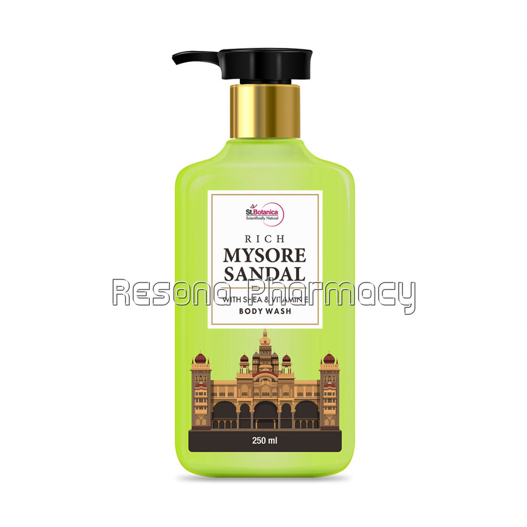 Rich Mysore Sandal Body Wash – With Shea and Vitamin E (Shower Gel), 250 Ml