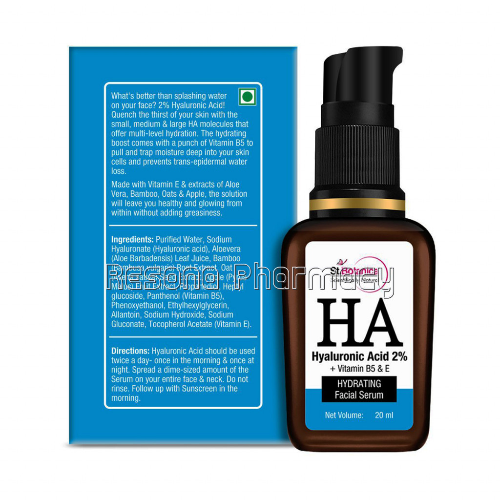 Hyaluronic Acid 2% Plus Vitamin B5 Hydrating Face Serum, 20Ml