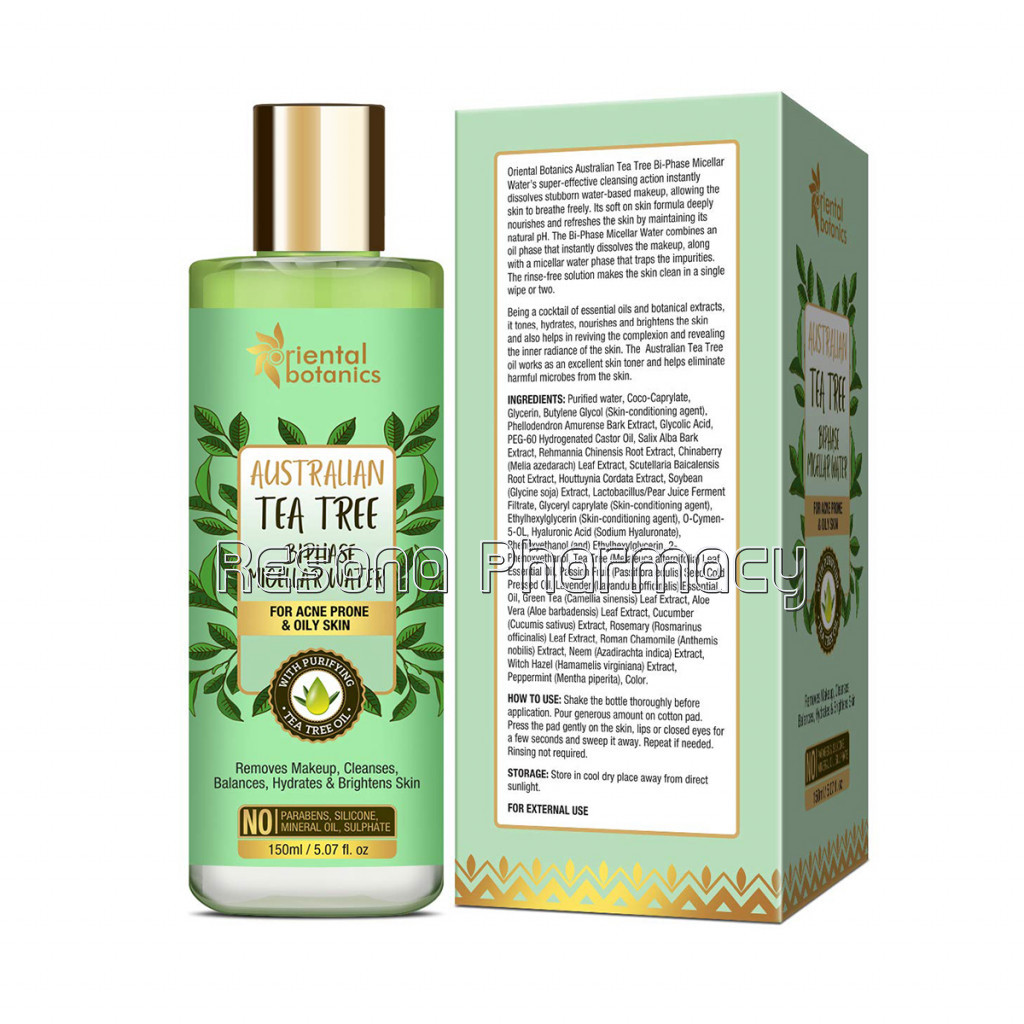 Australian Tea Tree Anti Acne Bi Phase Micellar Water, 150Ml