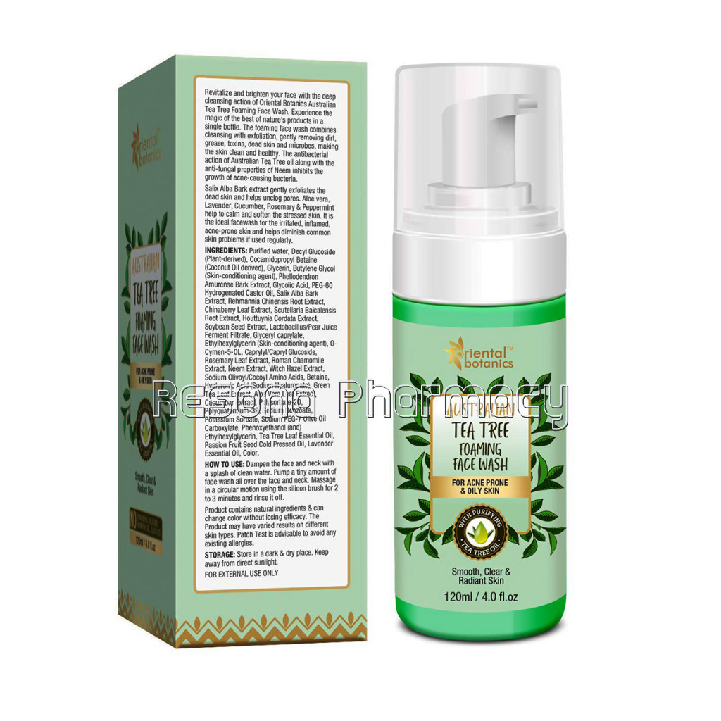 Australian Tea Tree Foaming Face Wash, 120Ml