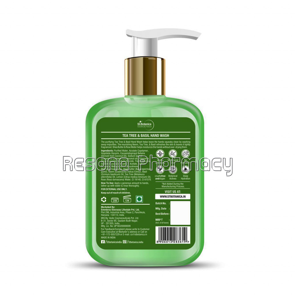 Tea Tree and Basil Hand Wash, 250Ml