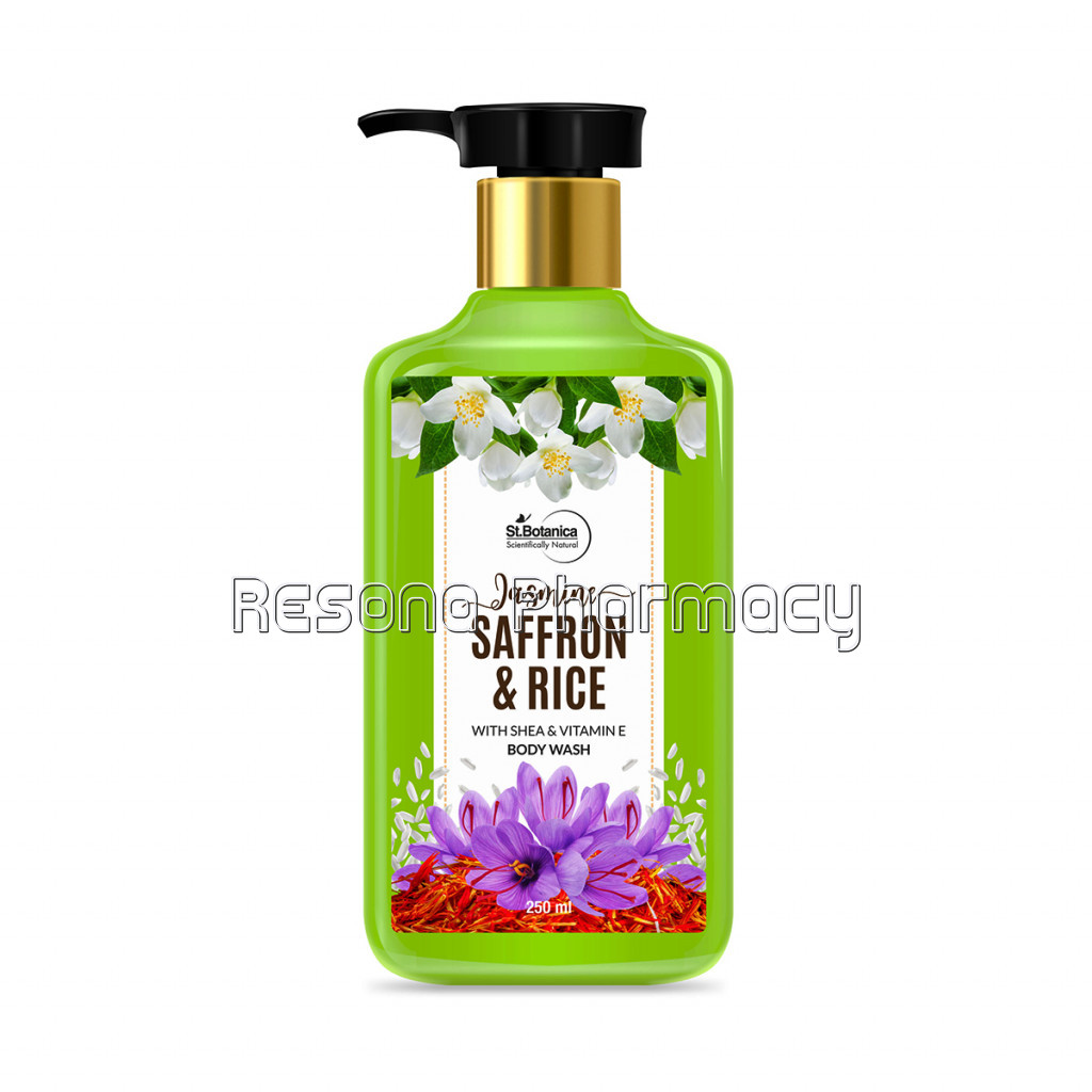 Jasmine Saffron and Rice Body Wash – With Shea and Vitamin E (Shower Gel), 250 Ml