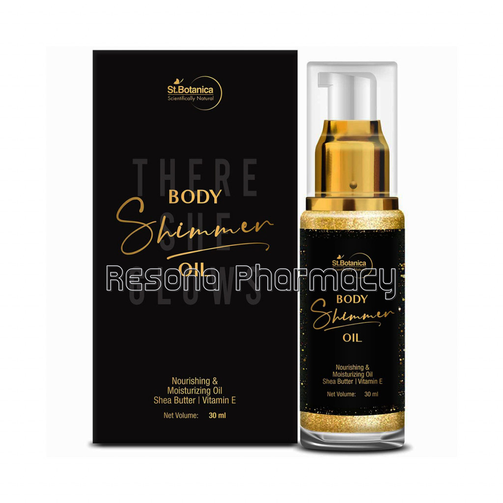 Body Shimmer Oil  With Shea Butter, Vitamin E, 30Ml