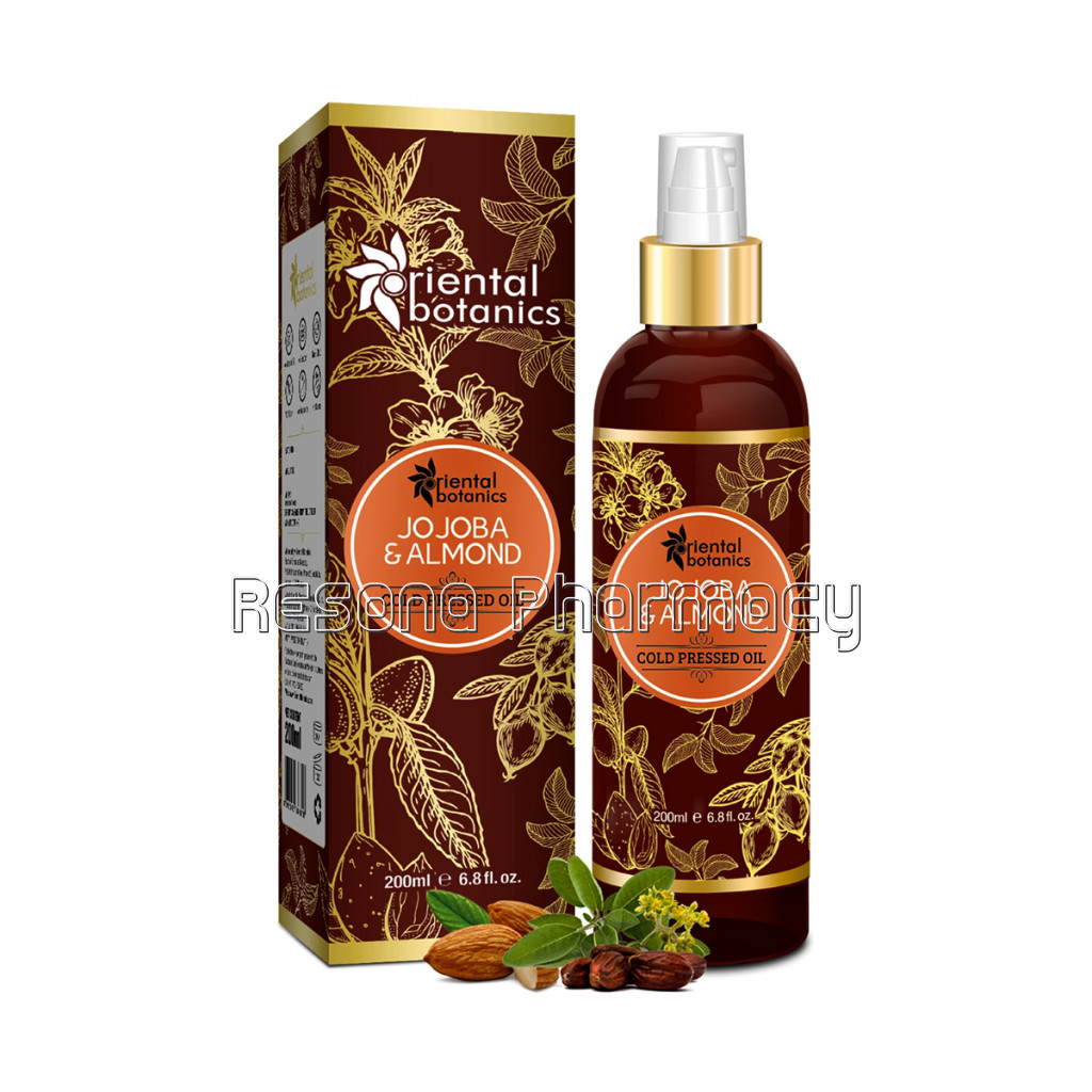 Jojoba and Sweet Almond Oil For Hair and Skin, 200Ml
