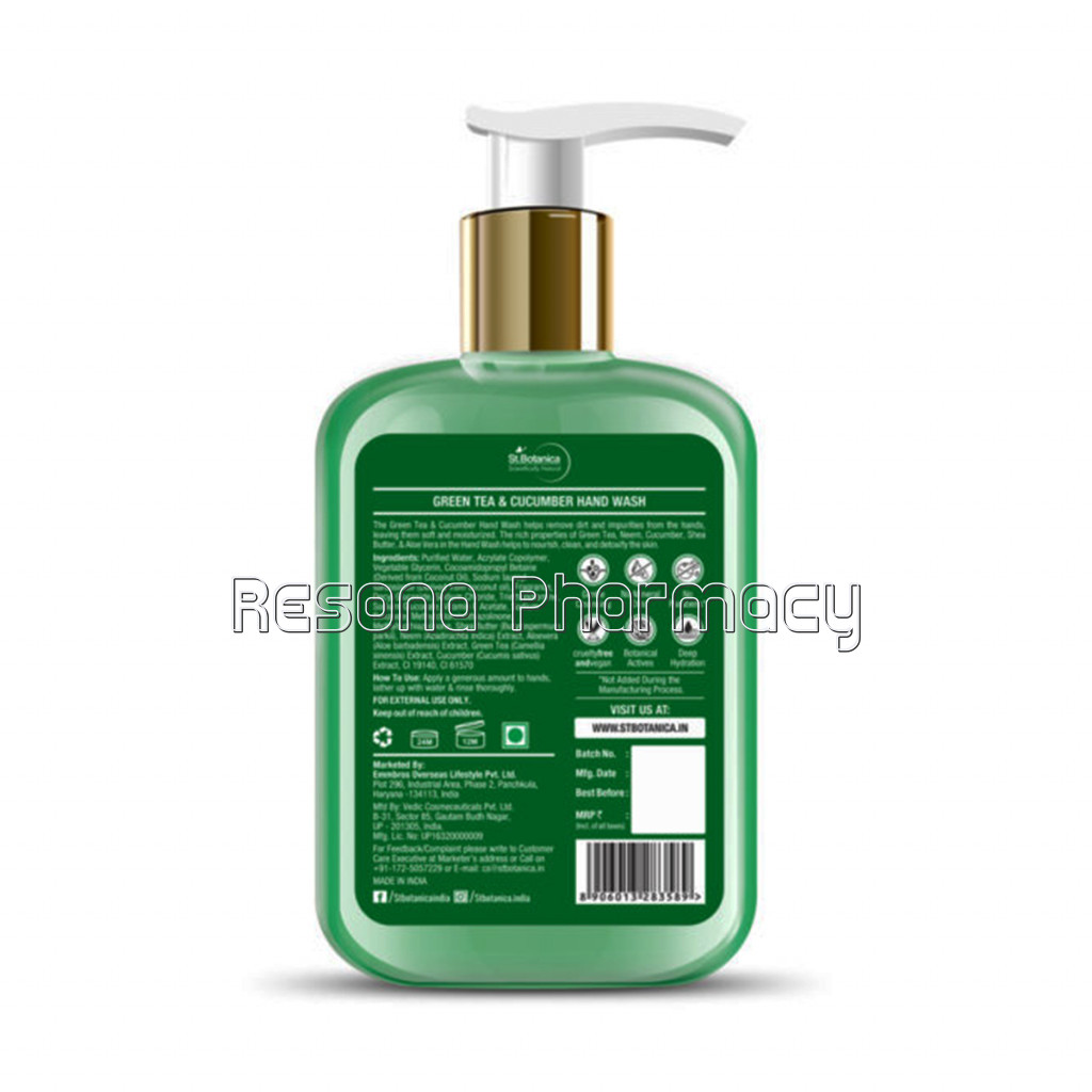 Green Tea And Cucumber Hand Wash, 250Ml
