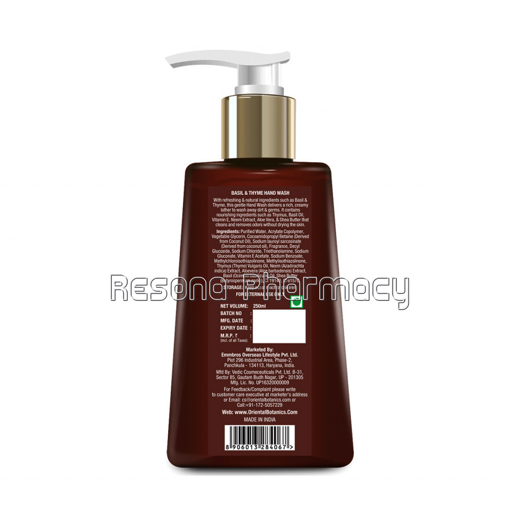 Basil and Thyme Hand Wash, 250Ml