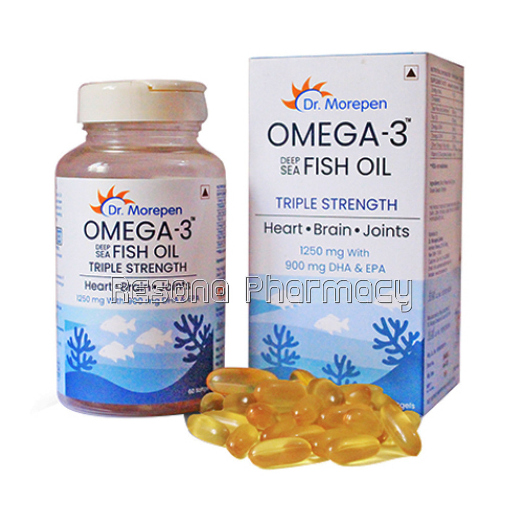 Omega 3 Deep Sea Fish Oil Triple Strength (60 Softgels)