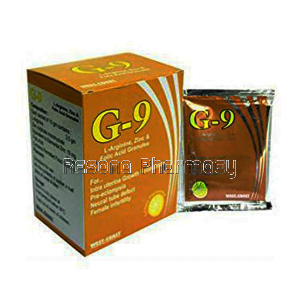 G 9 L Arginine, Zinc and Folic Acid Granules, 50Gm (Lemon Flavor)