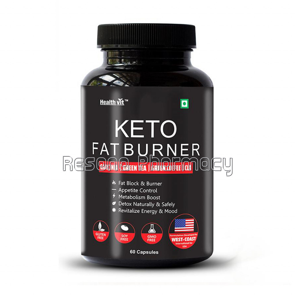 Healthvit Keto Fat Burner Formulated In Usa With Garcinia, Green Tea, Green Coffee