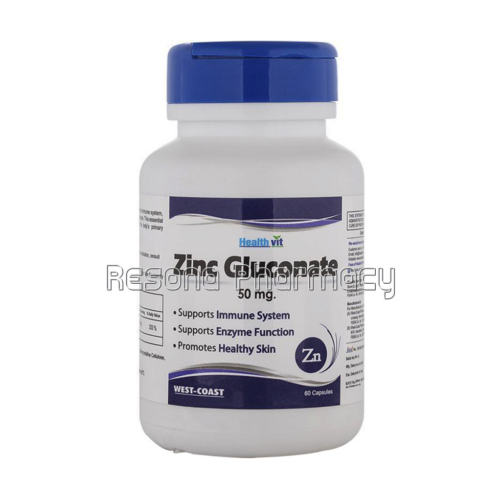 Healthvit Zinc Glucote 50Mg
