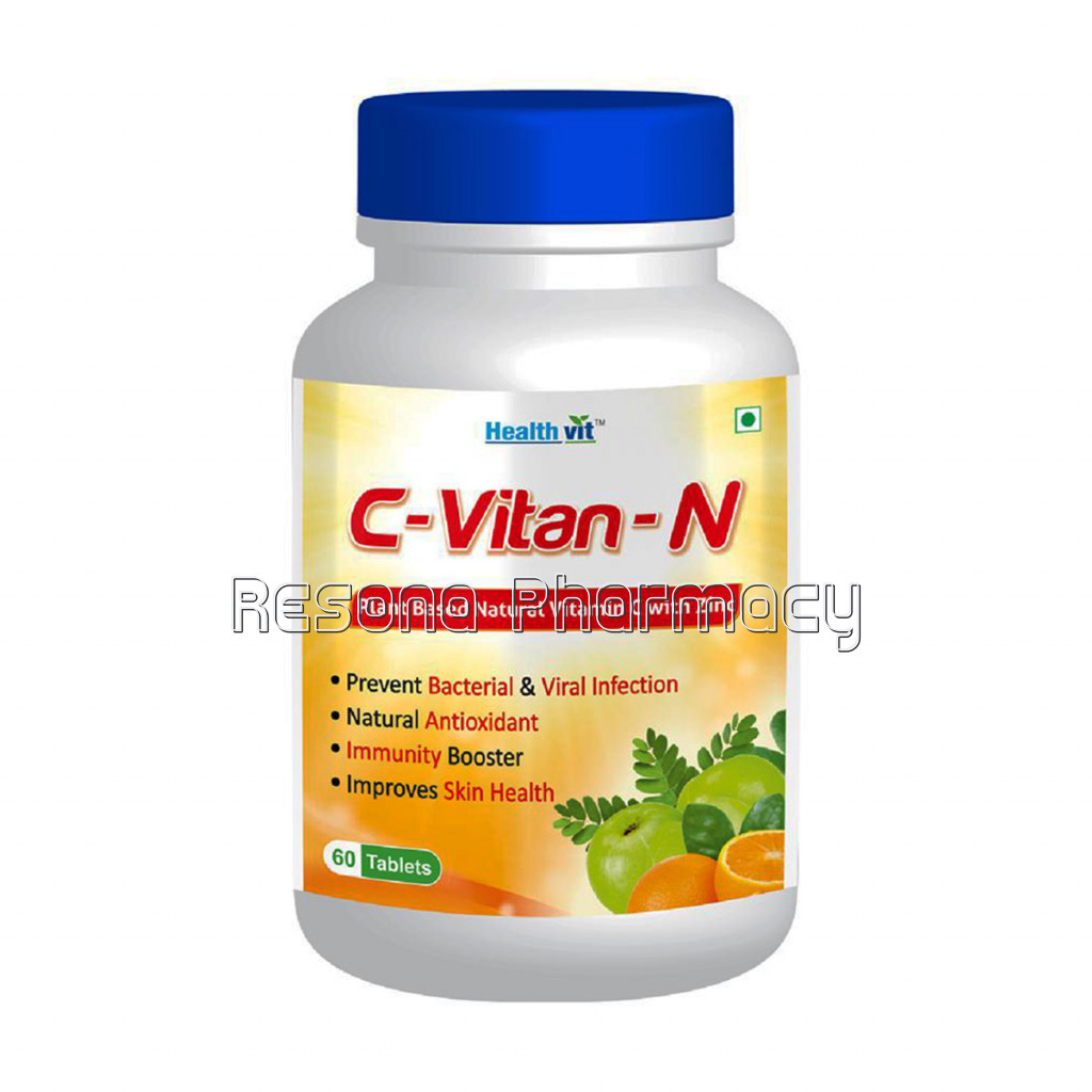 Healthvit C  Vitan N NaturalVitamin C And Zinc Tablets 1000 Mg, Immunity, Antioxidant, Skincare