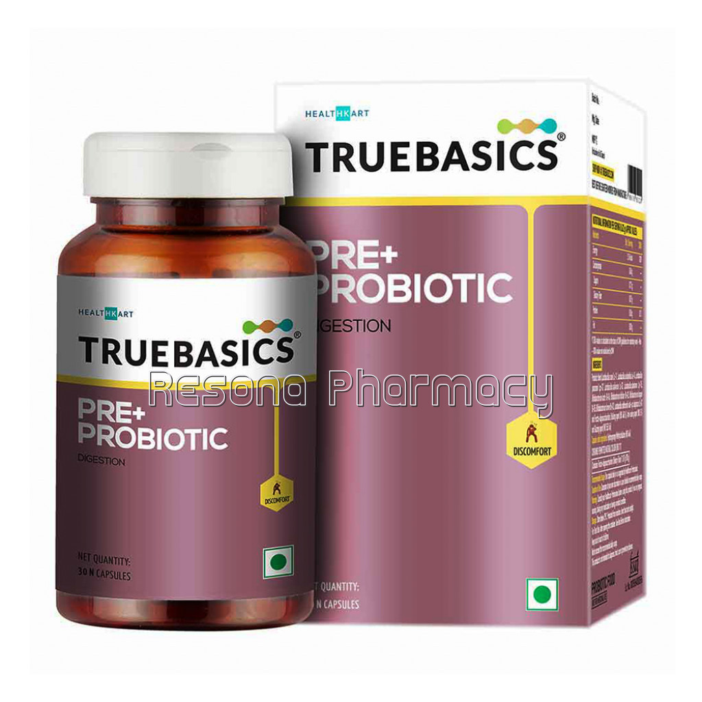 Truebasics Preplusprobiotics Digestion, 30 Capsules