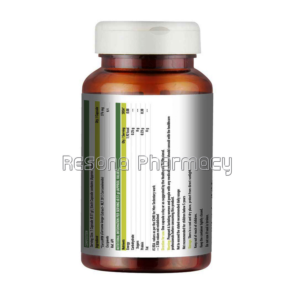 Truebasics Curcumin, 60 Capsules